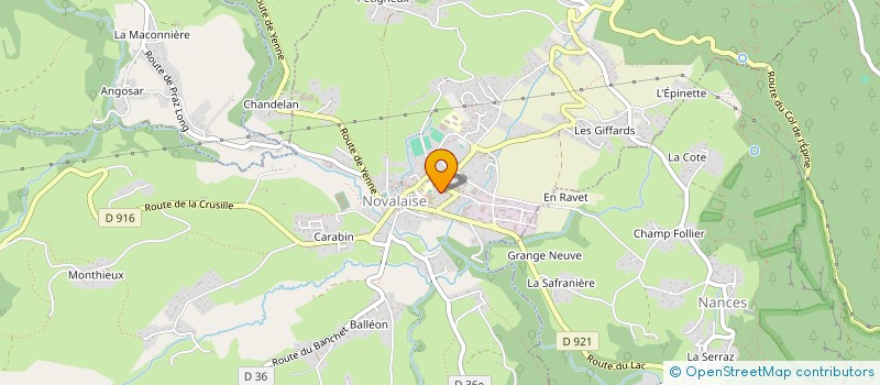 localisation de l'entreprise MADAME LAURALIE GIRARD  NOVALAISE