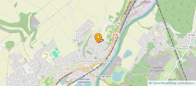 localisation de l'entreprise MADAME LAURALINE CRUZ  SAINT-LEU-D'ESSERENT