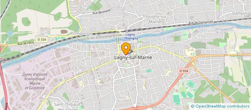 localisation de l'entreprise MADAME LAURANCIALE OBOSSI-GATOUO  LAGNY-SUR-MARNE