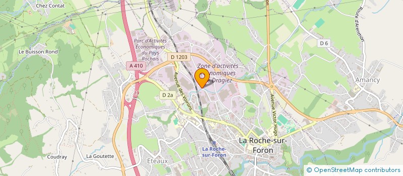 localisation de l'entreprise MADAME LAURANE BARET  LA ROCHE-SUR-FORON