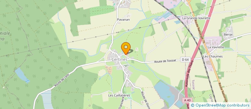 localisation de l'entreprise MADAME LAURANE BELOUZARD à CERTINES