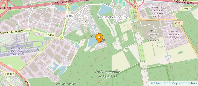 localisation de l'entreprise MADAME LAURANE BOURGEOIS  CROISSY-BEAUBOURG