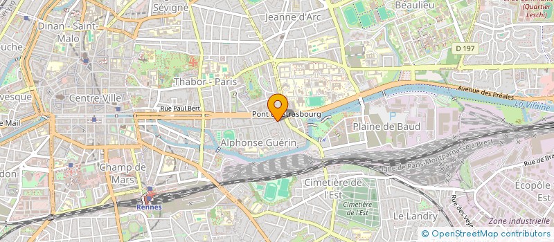 localisation de l'entreprise MADAME LAURANE CROGUENNEC  RENNES