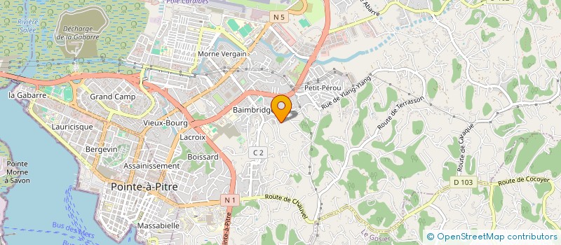 localisation de l'entreprise MADAME LAURANE LINEROL-DOLAIS à LES ABYMES