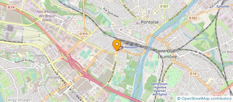 localisation de l'entreprise MADAME LAURANE MARIE MAILLOT  PONTOISE