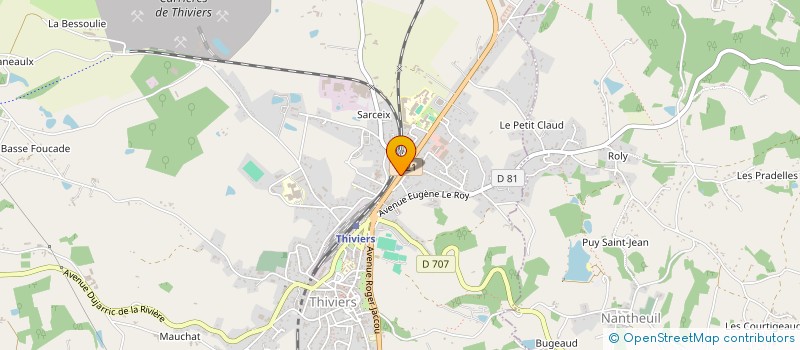 localisation de l'entreprise MADAME LAURANE PALANCHON à THIVIERS