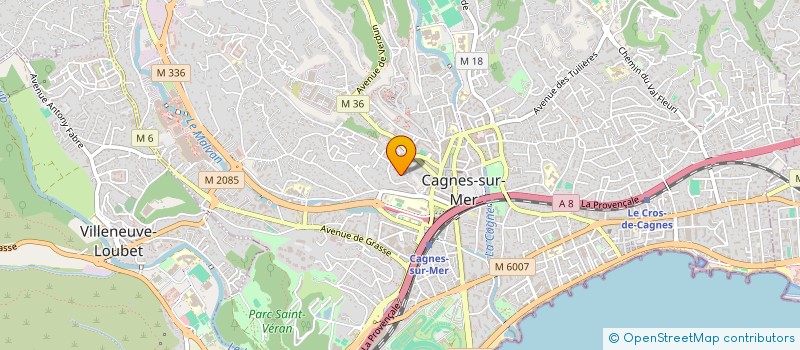 localisation de l'entreprise MADAME LAURANE POINTU à CAGNES SUR MER