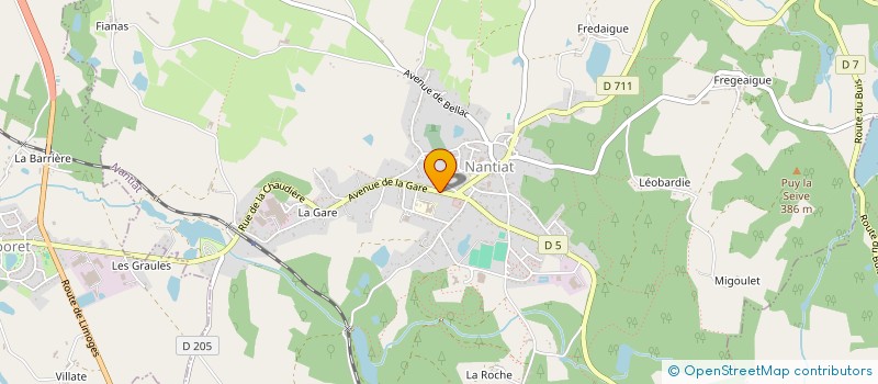 localisation de l'entreprise MADAME LAURANNE CHAPUT  NANTIAT