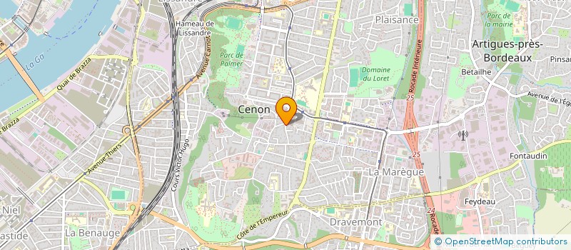 localisation de l'entreprise MADAME LAURANNE EZZAHID  CENON