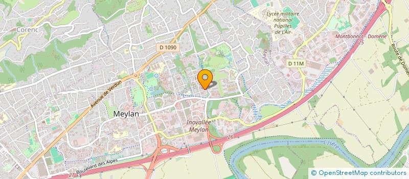 localisation de l'entreprise MADAME LAURANNE MARTINEZ  MEYLAN