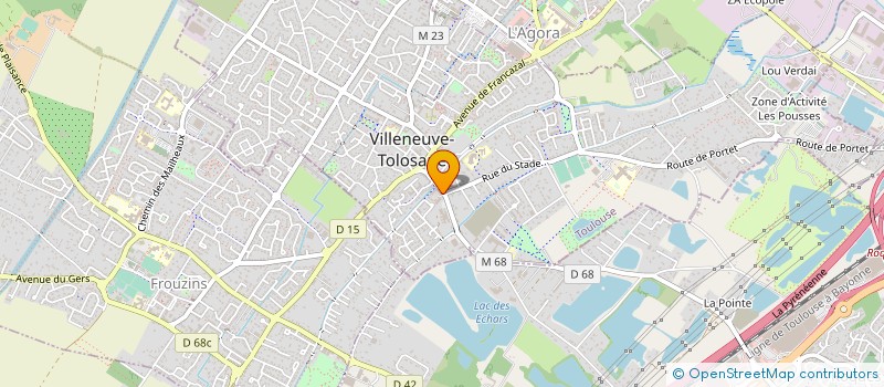 localisation de l'entreprise MADAME LAURANNE RADIGOIS à VILLENEUVE-TOLOSANE