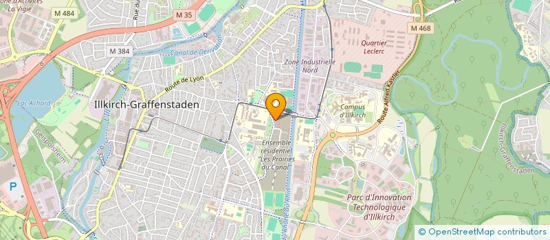 localisation de l'entreprise MADAME LAURANNE WAGNER  ILLKIRCH-GRAFFENSTADEN