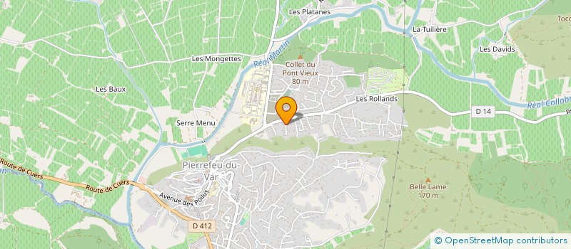 localisation de l'entreprise MADAME LAURE ABEILLE à PIERREFEU-DU-VAR