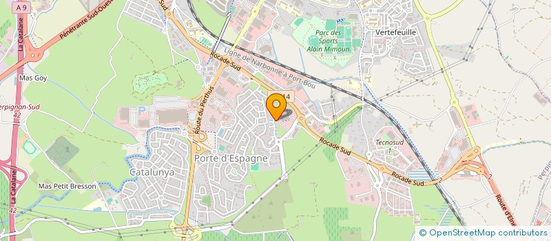 localisation de l'entreprise MADAME LAURE ADRIAENSEN  PERPIGNAN