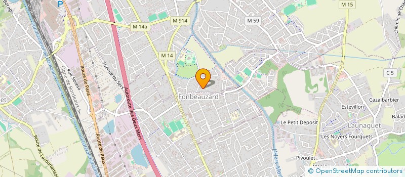 localisation de l'entreprise MADAME LAURE AGUIRREBENGOA  FONBEAUZARD