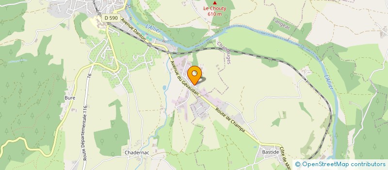 localisation de l'entreprise MADAME LAURE ALDON  MAZEYRAT D'ALLIER