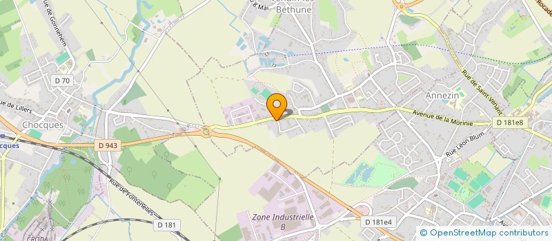 localisation de l'entreprise MADAME LAURE ALMEIDA DA SILVA  VENDIN-LES-BETHUNE