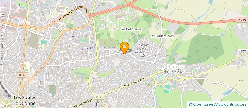 localisation de l'entreprise MADAME LAURE AMSTOUTZ à LES SABLES D'OLONNE
