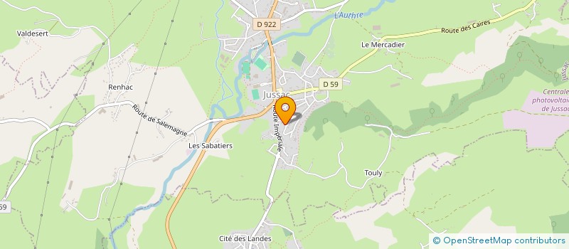 localisation de l'entreprise MADAME LAURE-ANNE BOUTHEMY à JUSSAC