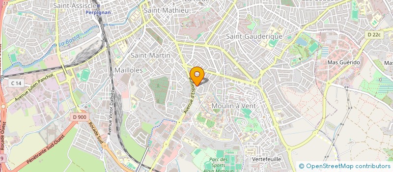 localisation de l'entreprise MADAME LAURE-ANNE CORBIN  PERPIGNAN