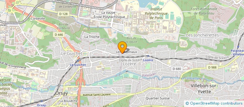 localisation de l'entreprise MADAME LAURE-ANNE DARU  PALAISEAU