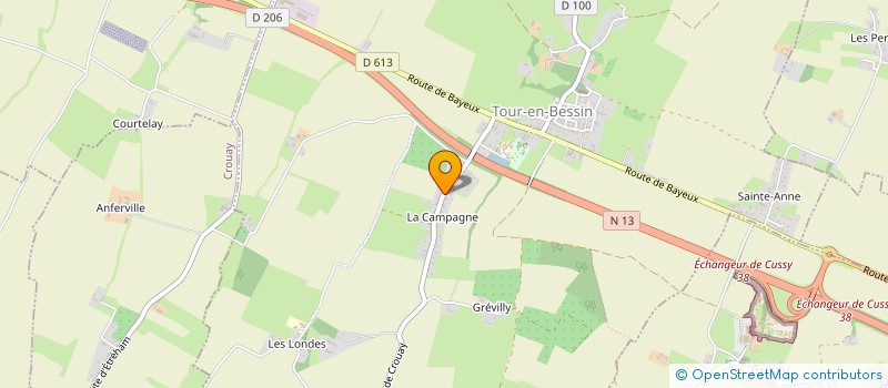 localisation de l'entreprise MADAME LAURE-ANNE PERNELET  TOUR-EN-BESSIN