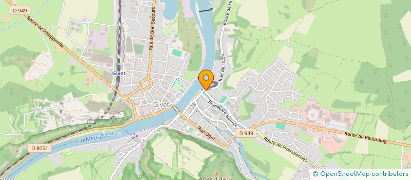 localisation de l'entreprise MADAME LAURE-ANNE SCHALL  GIVET