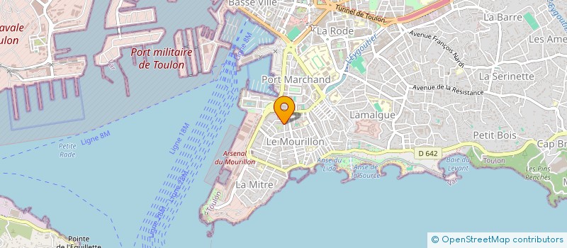 localisation de l'entreprise MADAME LAURE-ANNE TABOURNEL  TOULON