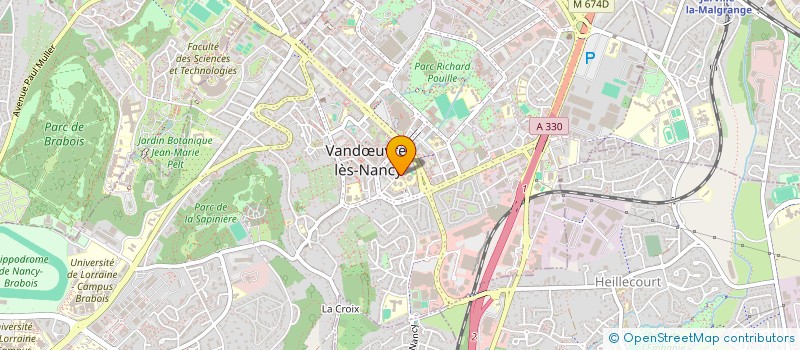 localisation de l'entreprise MADAME LAURE ARNOUX à VANDŒUVRE-LES-NANCY