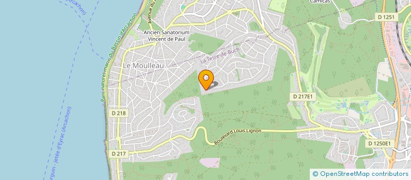 localisation de l'entreprise MADAME LAURE AUFRERE  LA TESTE DE BUCH