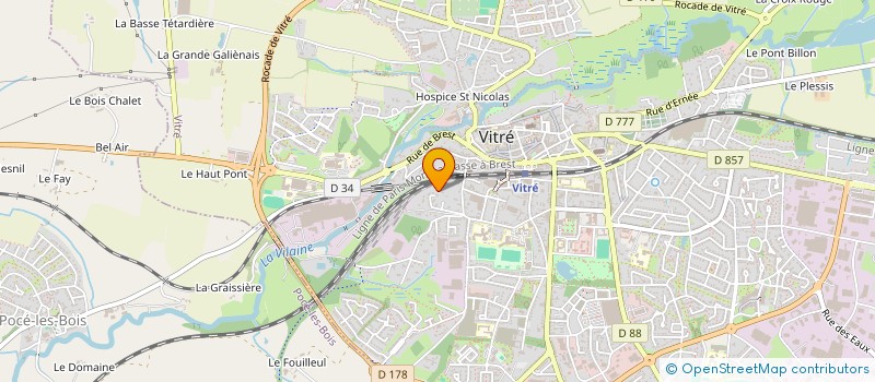 localisation de l'entreprise MADAME LAURE BAHANAG  VITRE