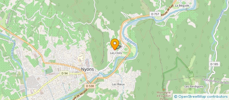 localisation de l'entreprise MADAME LAURE BAILLY  NYONS