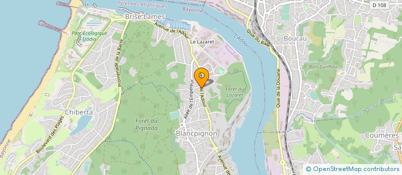 localisation de l'entreprise MADAME LAURE BARBE  ANGLET