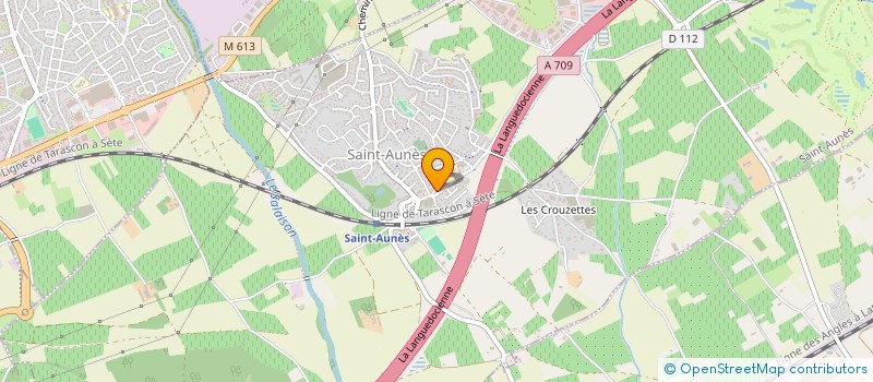 localisation de l'entreprise MADAME LAURE BARRES à SAINT-AUNES