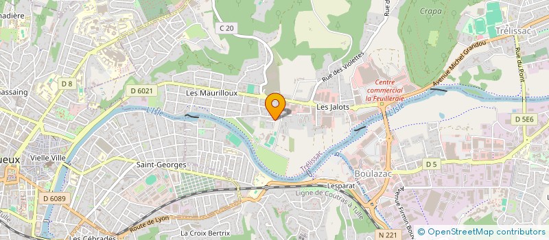 localisation de l'entreprise MADAME LAURE BASTELICA  TRELISSAC