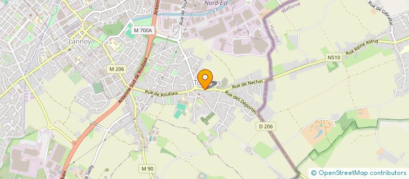 localisation de l'entreprise MADAME LAURE BATAILLE  LYS-LEZ-LANNOY