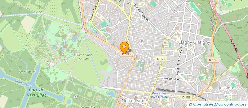 localisation de l'entreprise MADAME LAURE BAUDOUIN à VERSAILLES