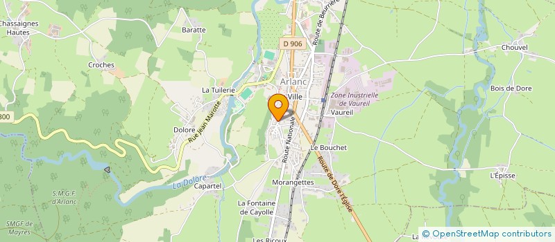 localisation de l'entreprise MADAME LAURE BAUDOUIN  ARLANC