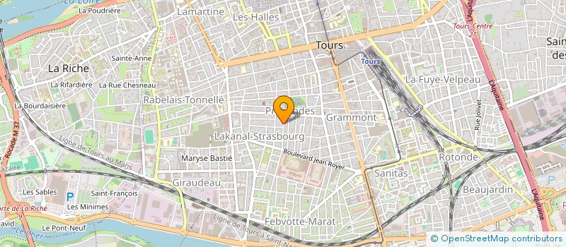 localisation de l'entreprise MADAME LAURE BEAUVOIS à TOURS