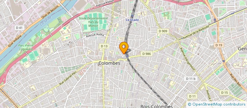 localisation de l'entreprise MADAME LAURE BENAROYA à COLOMBES