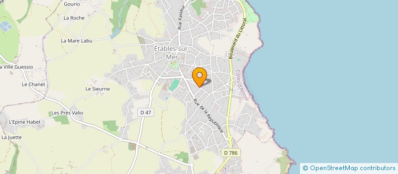 localisation de l'entreprise MADAME LAURE BENTE  BINIC-ETABLES-SUR-MER