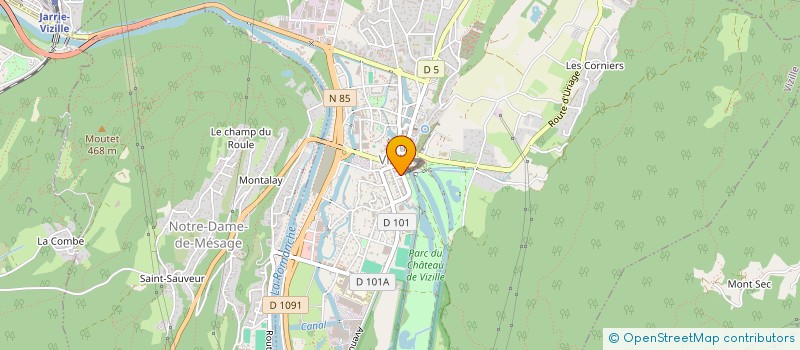 localisation de l'entreprise MADAME LAURE BERNAJUSANG  VIZILLE