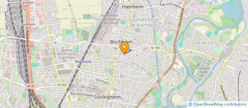 localisation de l'entreprise MADAME LAURE BERRUE  BISCHHEIM