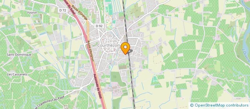 localisation de l'entreprise MADAME LAURE BESSIERE  COURTHEZON
