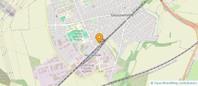 localisation de l'entreprise MADAME LAURE BEUGNET à GOUSSAINVILLE