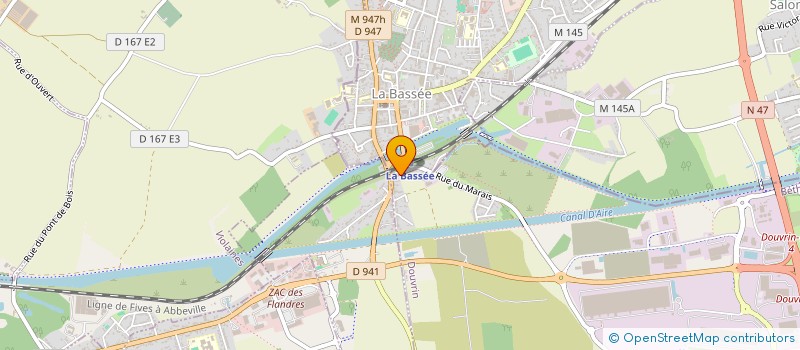 localisation de l'entreprise MADAME LAURE BEUGNOT  LA BASSEE