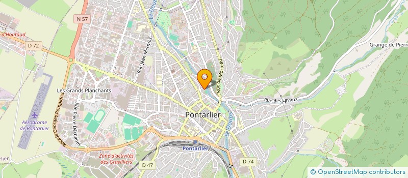 localisation de l'entreprise MADAME LAURE BIENFAIT  PONTARLIER