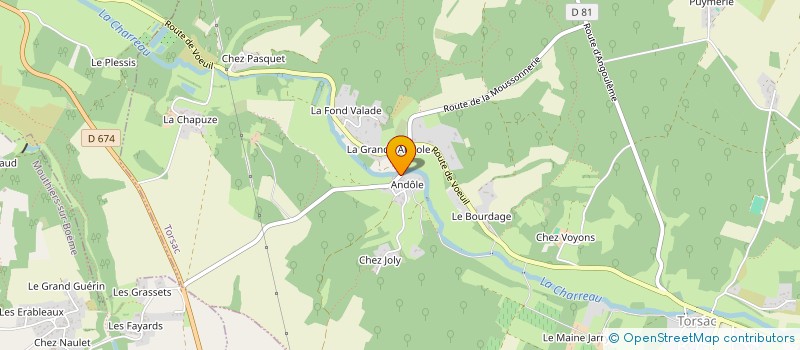 localisation de l'entreprise MADAME LAURE BOISSEAUD à TORSAC