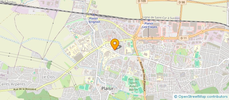 localisation de l'entreprise MADAME LAURE BONNARD  PLAISIR