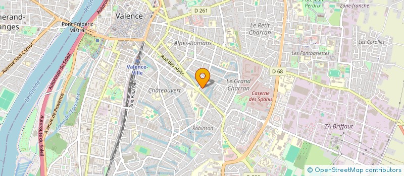 localisation de l'entreprise MADAME LAURE BOREL à VALENCE